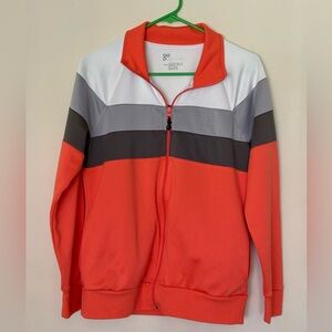 Actra Orange And White Women’s Jacket Size Large